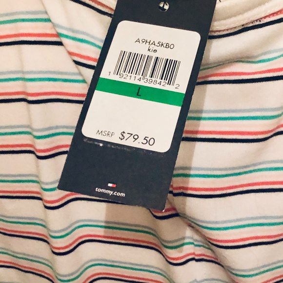 NWT~TOMMY Hilfiger~Super Soft Striped Maxi Dress - Picture 8 of 9